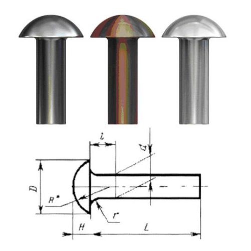 Чертеж заклепка гост 10299 80